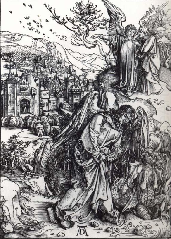 The Angel with the key to the Bottomless Pit, Albrecht Durer